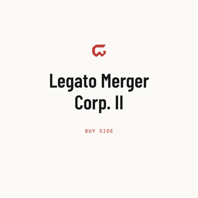 Buy side: Legato Merger Corp. II