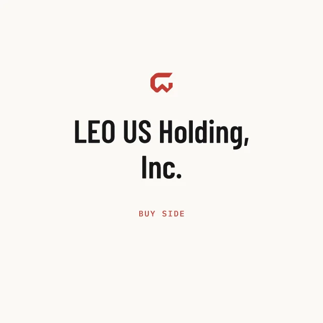 Buy side: LEO US Holding, Inc.