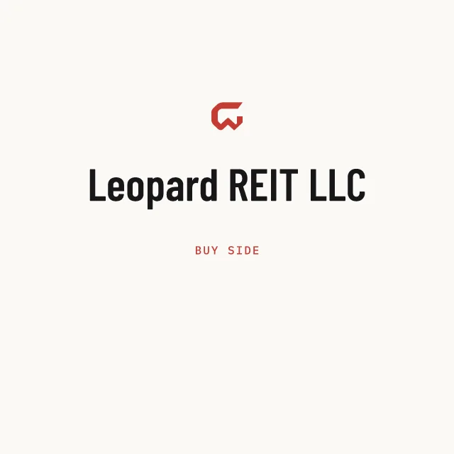 Buy side: Leopard REIT LLC