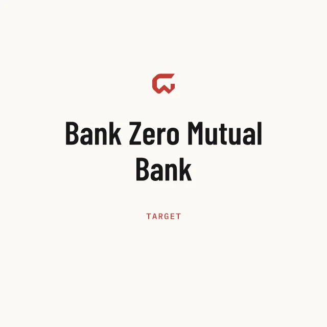 Target: Bank Zero Mutual Bank