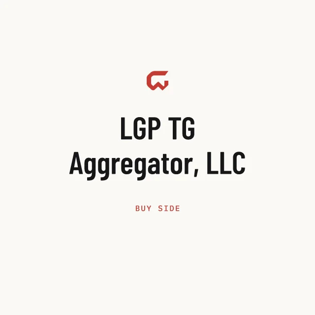 Buy side: LGP TG Aggregator, LLC
