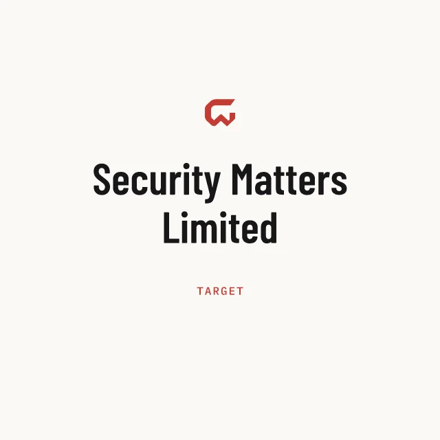 Target: Security Matters Limited