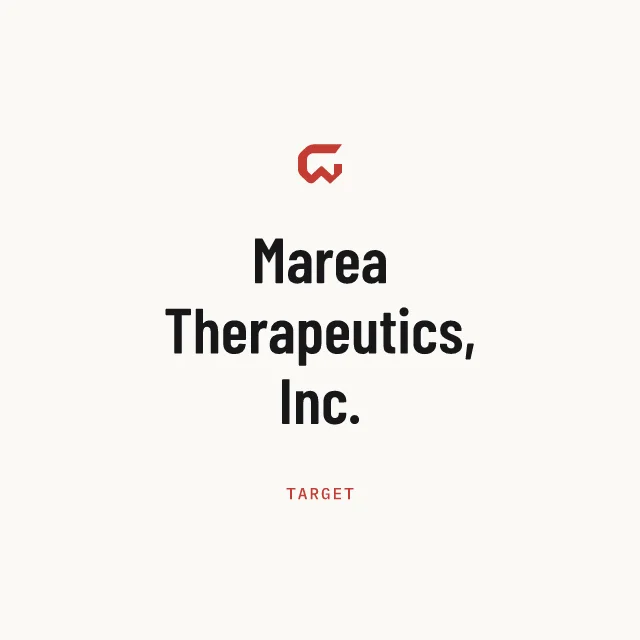 Target: Marea Therapeutics, Inc.