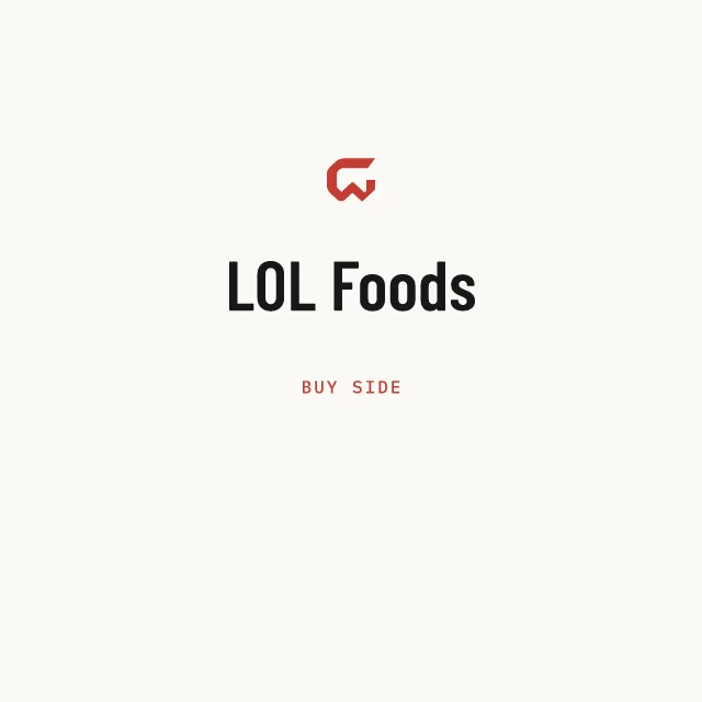 Buy side: LOL Foods
