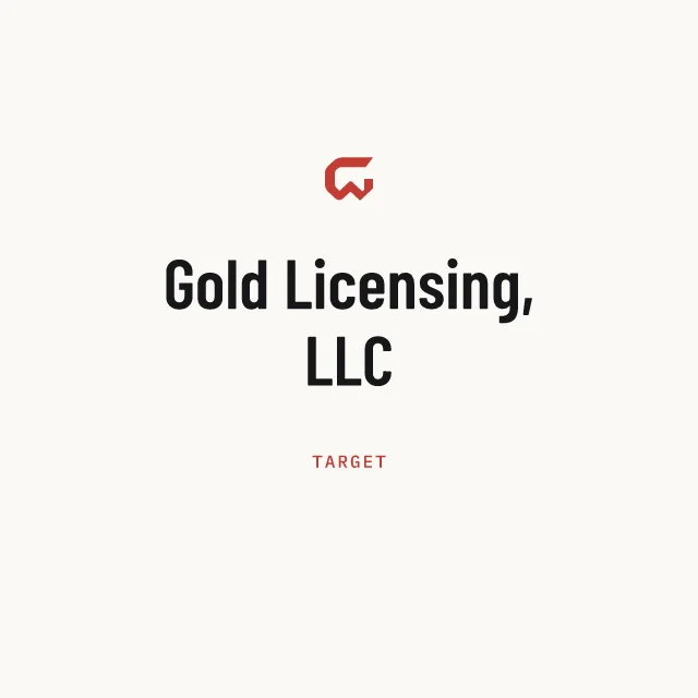 Target: Gold Licensing, LLC