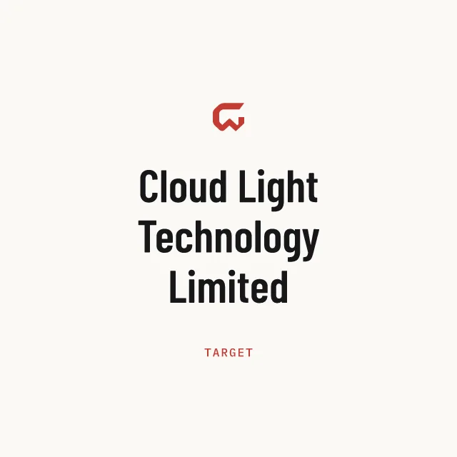 Target: Cloud Light Technology Limited