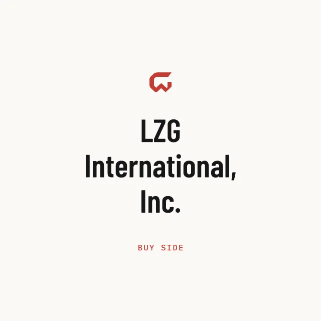 Buy side: LZG International, Inc.