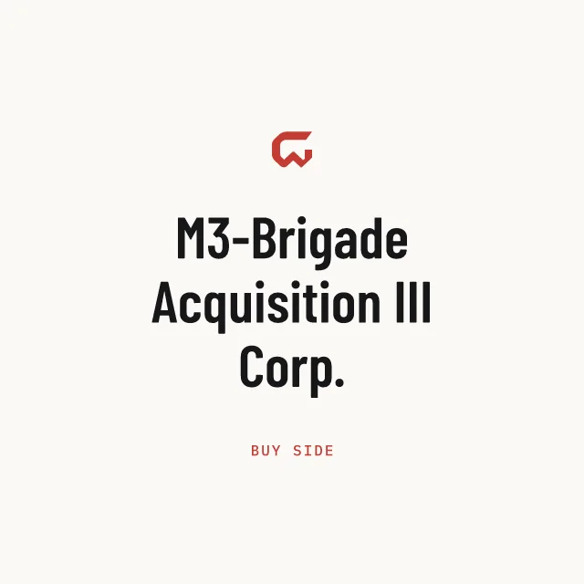 Buy side: M3-Brigade Acquisition III Corp.
