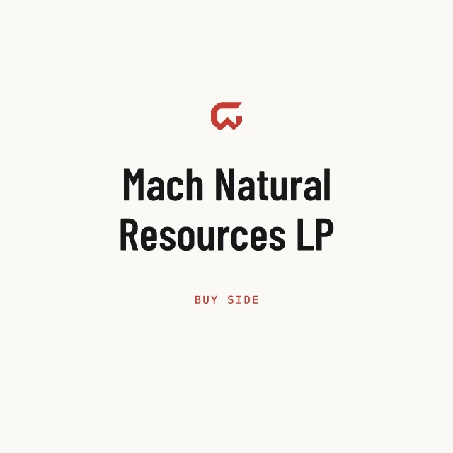 Buy side: Mach Natural Resources LP