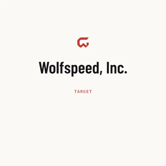 Target: Wolfspeed, Inc.