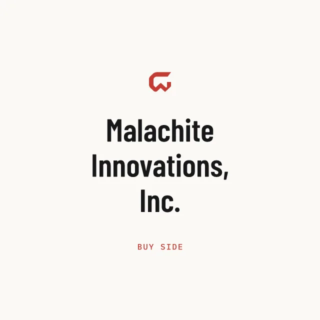 Buy side: Malachite Innovations, Inc.