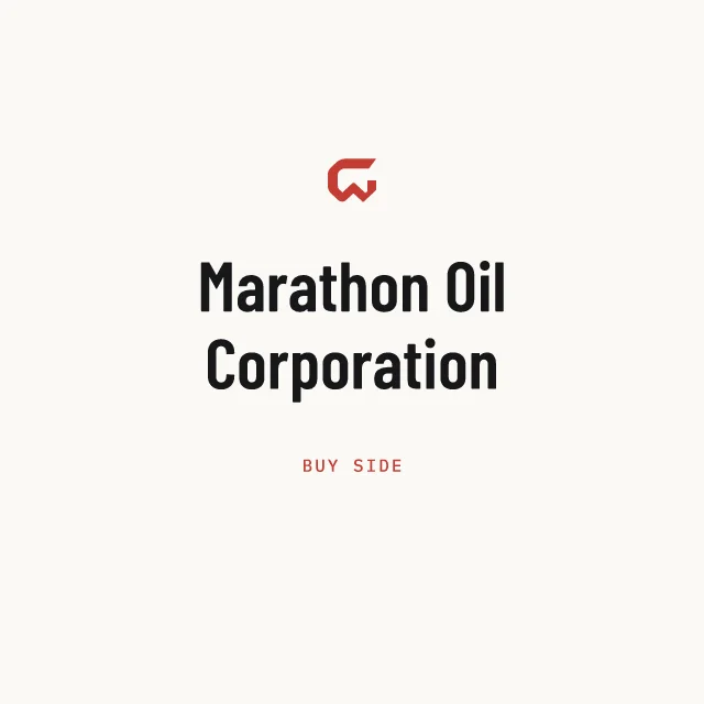 Buy side: Marathon Oil Corporation