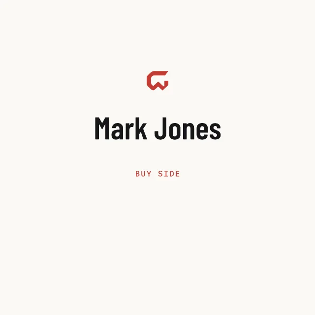 Buy side: Mark Jones