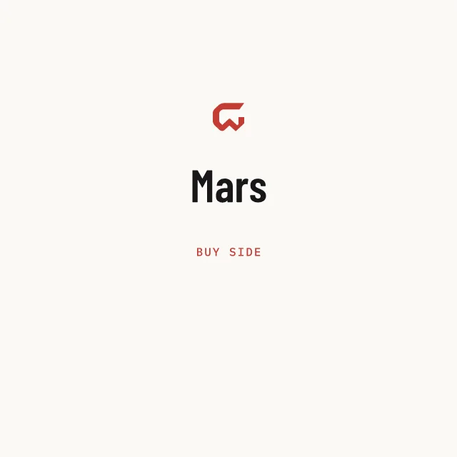 Buy side: Mars