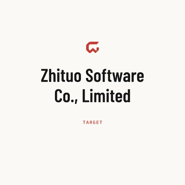 Target: Zhituo Software Co., Limited