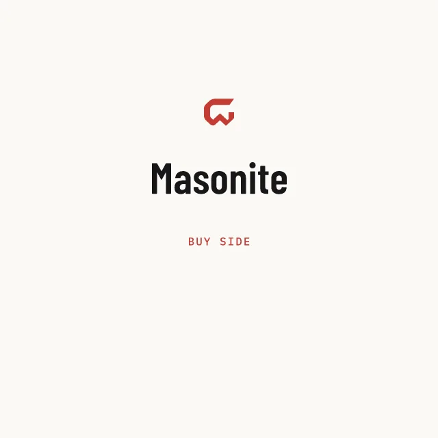 Buy side: Masonite