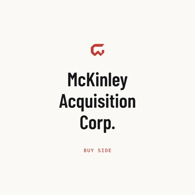 Buy side: McKinley Acquisition Corp.