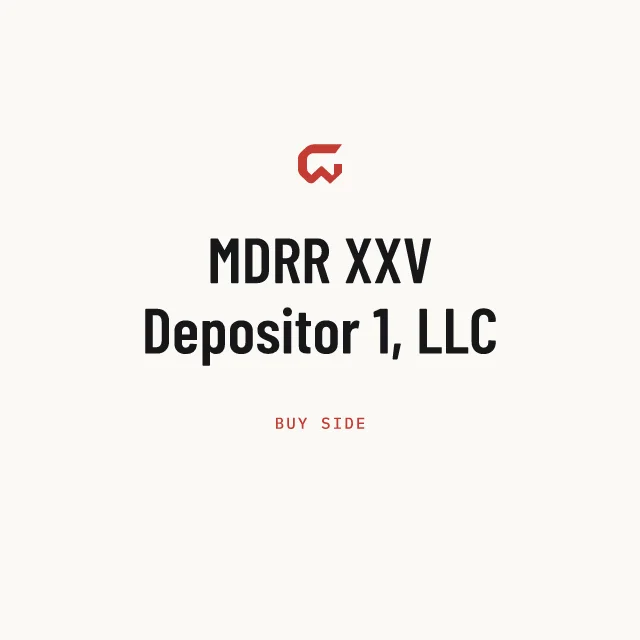 Buy side: MDRR XXV Depositor 1, LLC