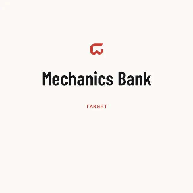 Target: Mechanics Bank