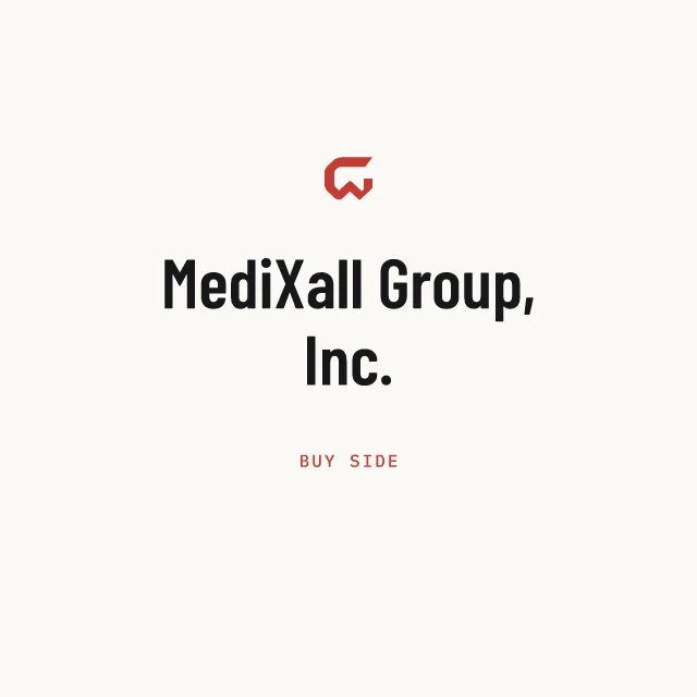 Buy side: MediXall Group, Inc.