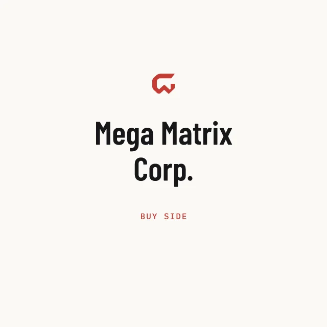 Buy side: Mega Matrix Corp.