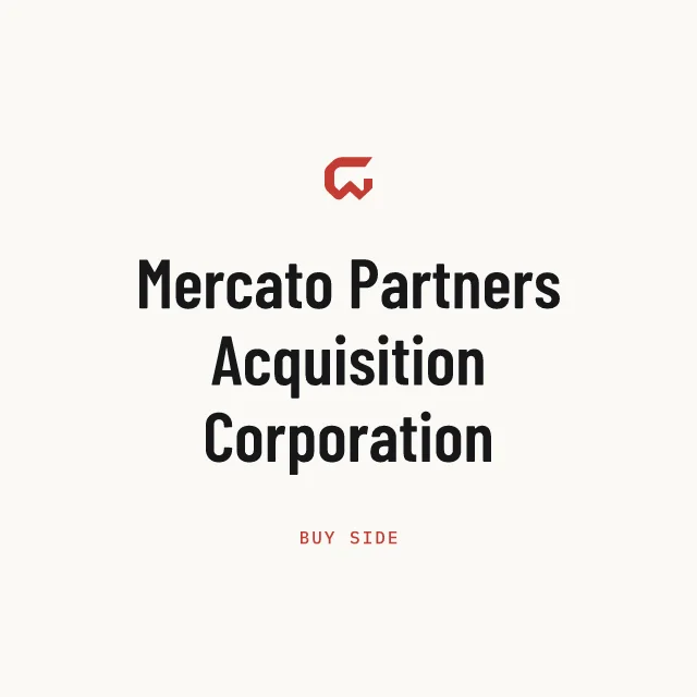 Buy side: Mercato Partners Acquisition Corporation
