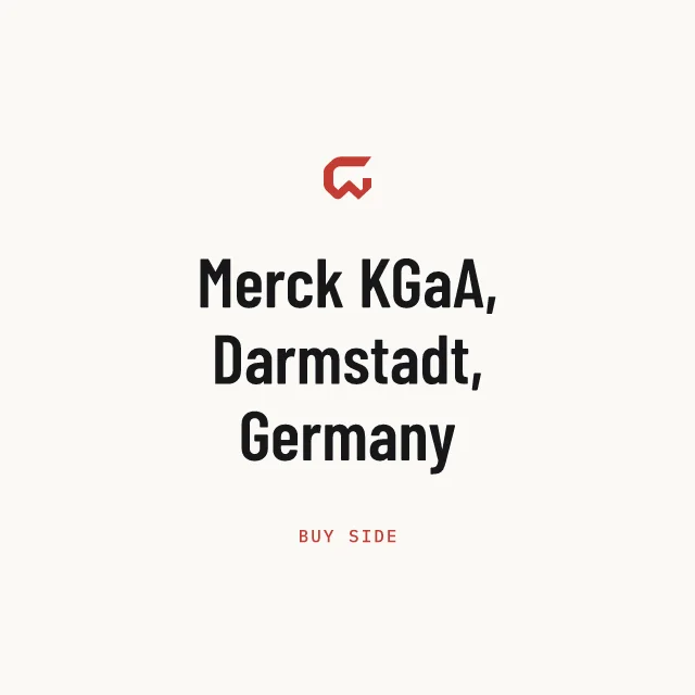 Buy side: Merck KGaA, Darmstadt, Germany