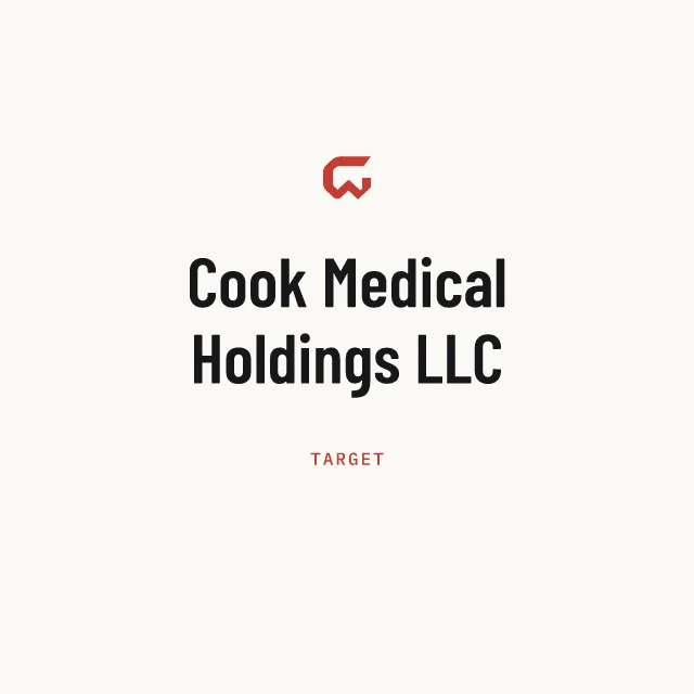 Target: Cook Medical Holdings LLC
