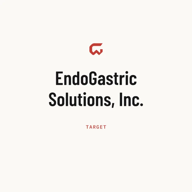 Target: EndoGastric Solutions, Inc.