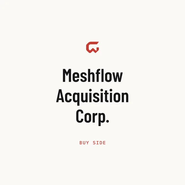 Buy side: Meshflow Acquisition Corp.