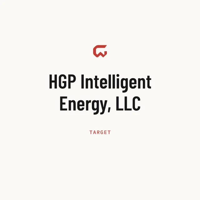 Target: HGP Intelligent Energy, LLC