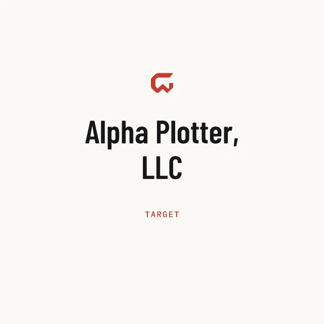 Target: Alpha Plotter, LLC