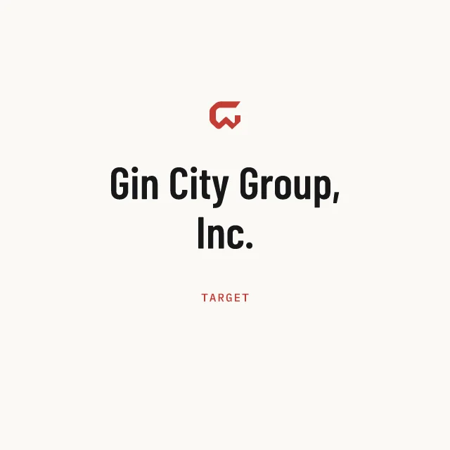 Target: Gin City Group, Inc.