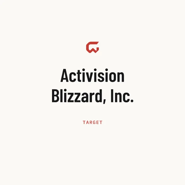 Target: Activision Blizzard, Inc.