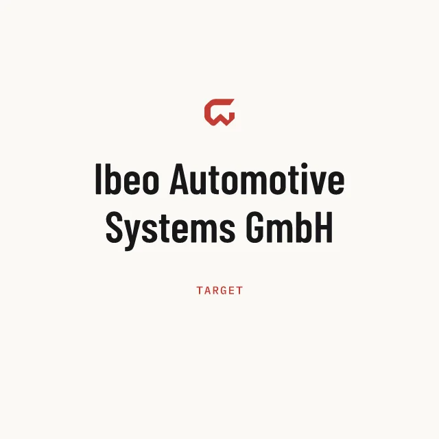 Target: Ibeo Automotive Systems GmbH