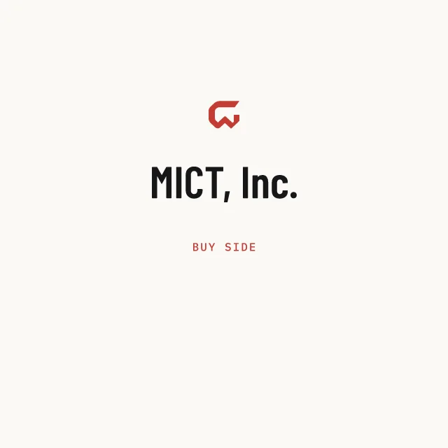 Buy side: MICT, Inc.
