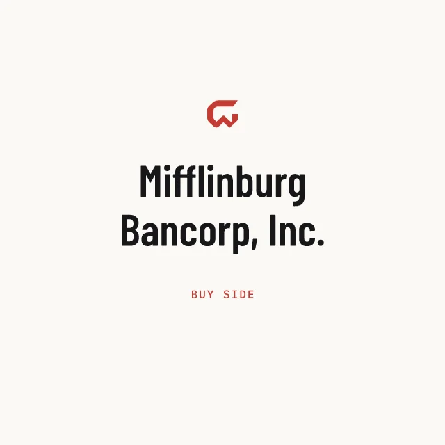 Buy side: Mifflinburg Bancorp, Inc.