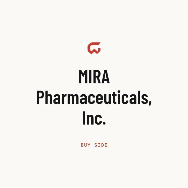 Buy side: MIRA Pharmaceuticals, Inc.
