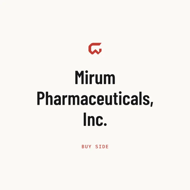 Buy side: Mirum Pharmaceuticals, Inc.