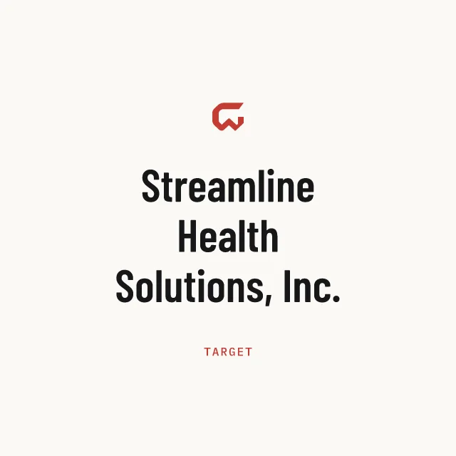 Target: Streamline Health Solutions, Inc.