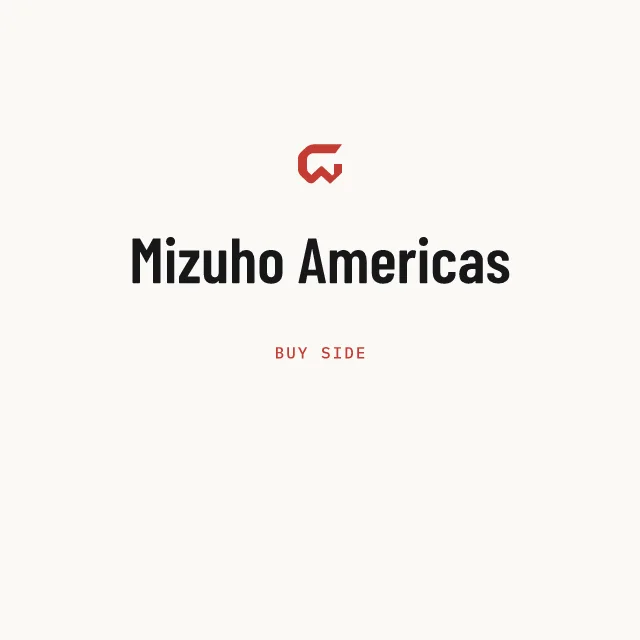 Buy side: Mizuho Americas