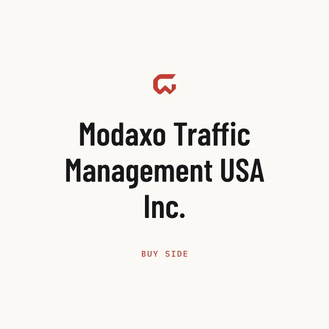 Buy side: Modaxo Traffic Management USA Inc.