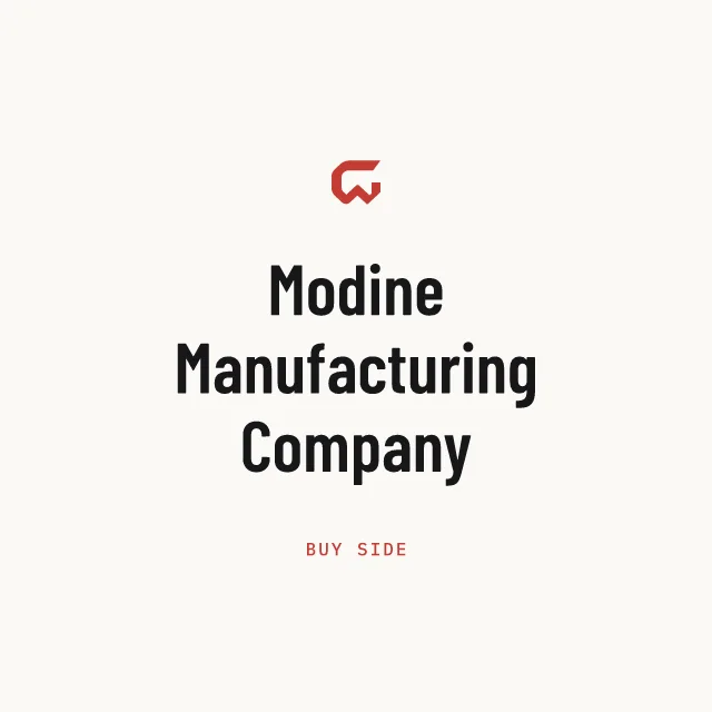 Buy side: Modine Manufacturing Company