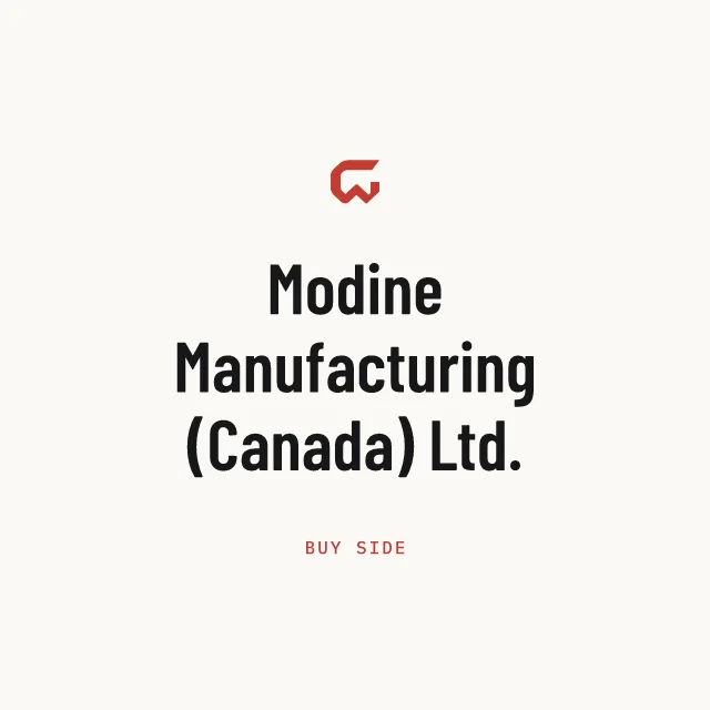 Buy side: Modine Manufacturing (Canada) Ltd.