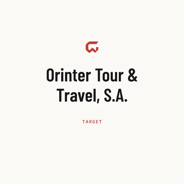 Target: Orinter Tour & Travel, S.A.