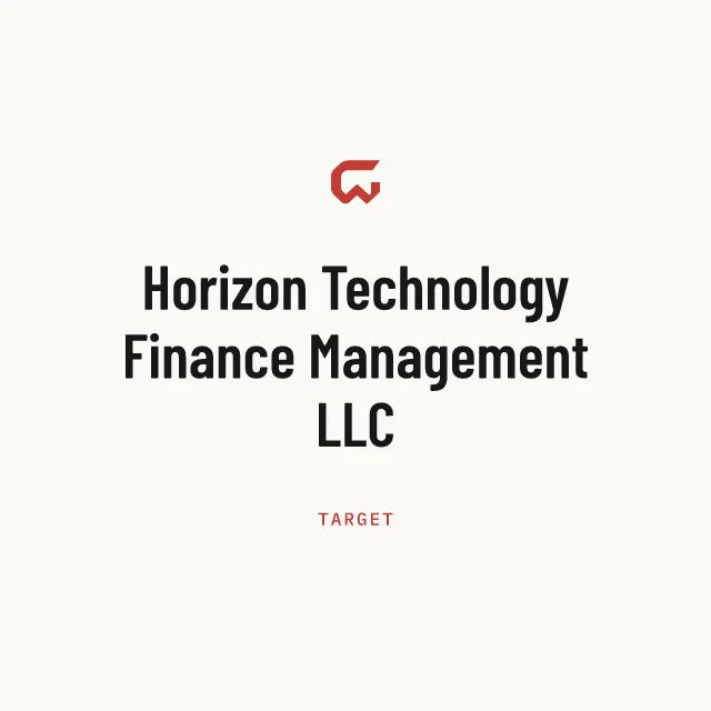 Target: Horizon Technology Finance Management LLC