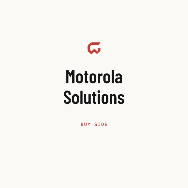 Buy side: Motorola Solutions