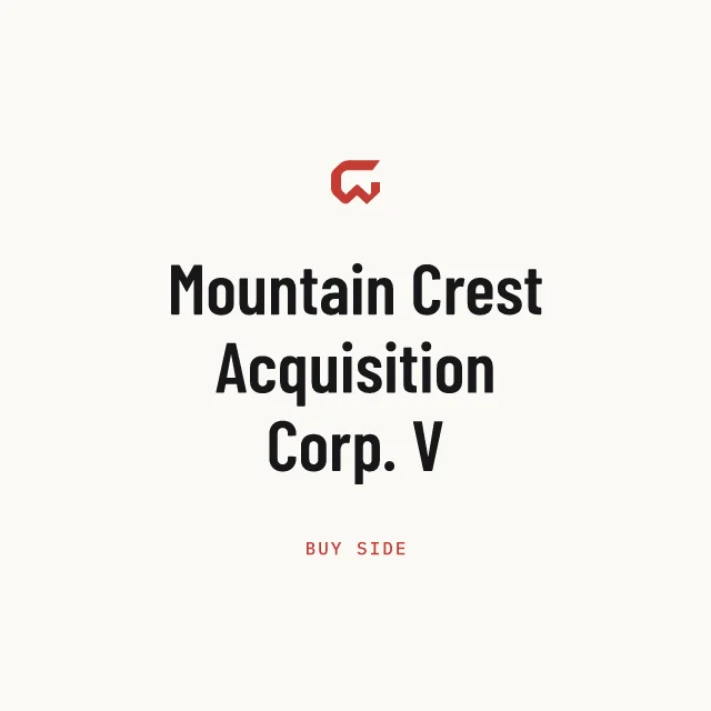 Buy side: Mountain Crest Acquisition Corp. V