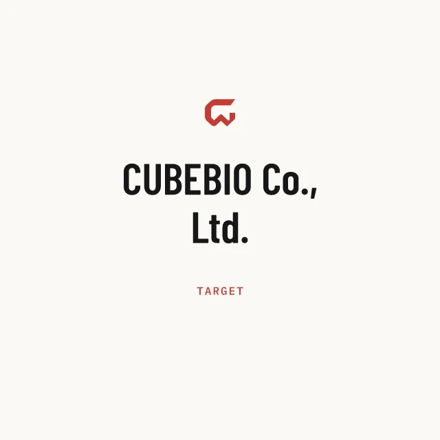 Target: CUBEBIO Co., Ltd.