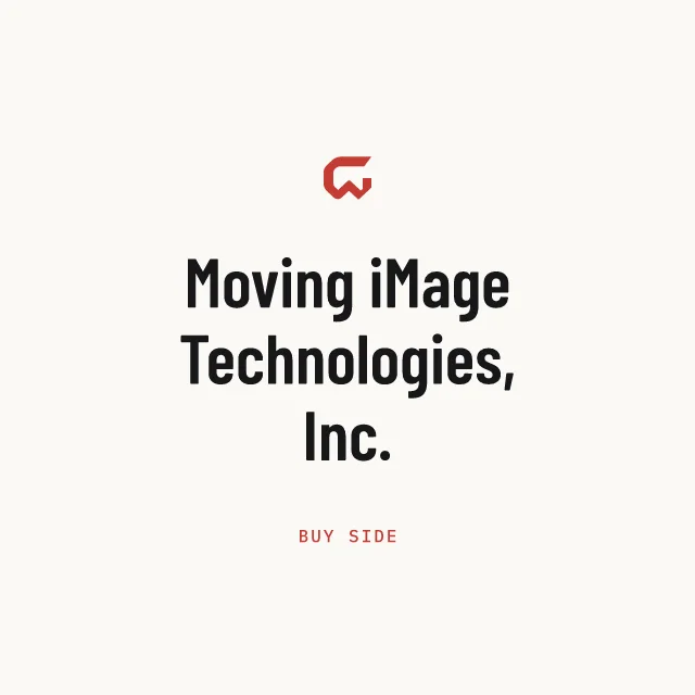 Buy side: Moving iMage Technologies, Inc.
